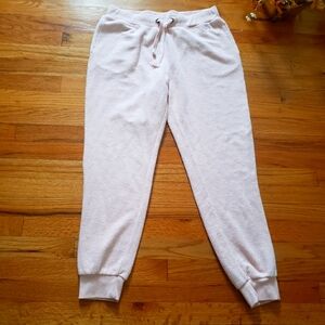 Ocean Drive Terry Cloth light pink Large joggers pockets drawstring cotton